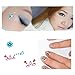 NIANPU Self-Adhesive Rhinestone Sticker, Multicolor Bling Craft Jewels Crystal Gem Stickers, Assorted Size 5 Sheets