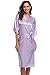 Aibrou Women's Kimono Robe Dressing Gown Long Classic Satin Wedding Nightwear