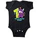 inktastic Monster 1st Birthday Infant Creeper 12 Months Black 2c4b6