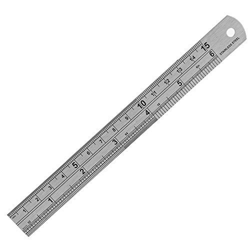 XUCHUAN 6''inch stainless Steel Office Ruler with Conversion Table - Thumbnail 6
