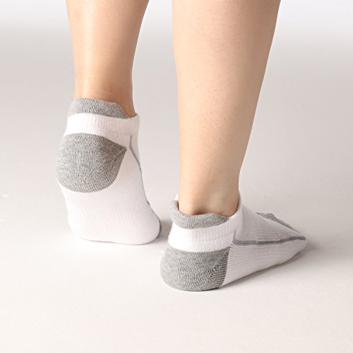 Heatuff Womens Low Cut Ankle Athletic Socks Cushioned Running No Show Breathable Tab Sock 6 Pack