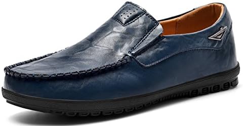 VanciLin Men's Casual Leather Slip on Penny Loafers Shoes