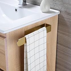 Taozun Gold Hand Towel Holder, Adhesive Towel Rack
