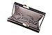 Women Acrylic Clutch Purses Rainbow Pattern with Chain Strap Striped Desiger