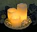 Flameless Flickering LED Candles - Set of 3 assorted sizes - 2