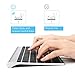 Rechargeable Bluetooth Keyboard for Mac OS, Jelly Comb Ultra Compact Mini Wireless Keyboard Compatible for MacBook, MacBook Air, MacBook Pro, iMac, and iMac Pro - Aluminum Black