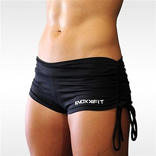 KNOXXFIT Women's String Shorts M Black