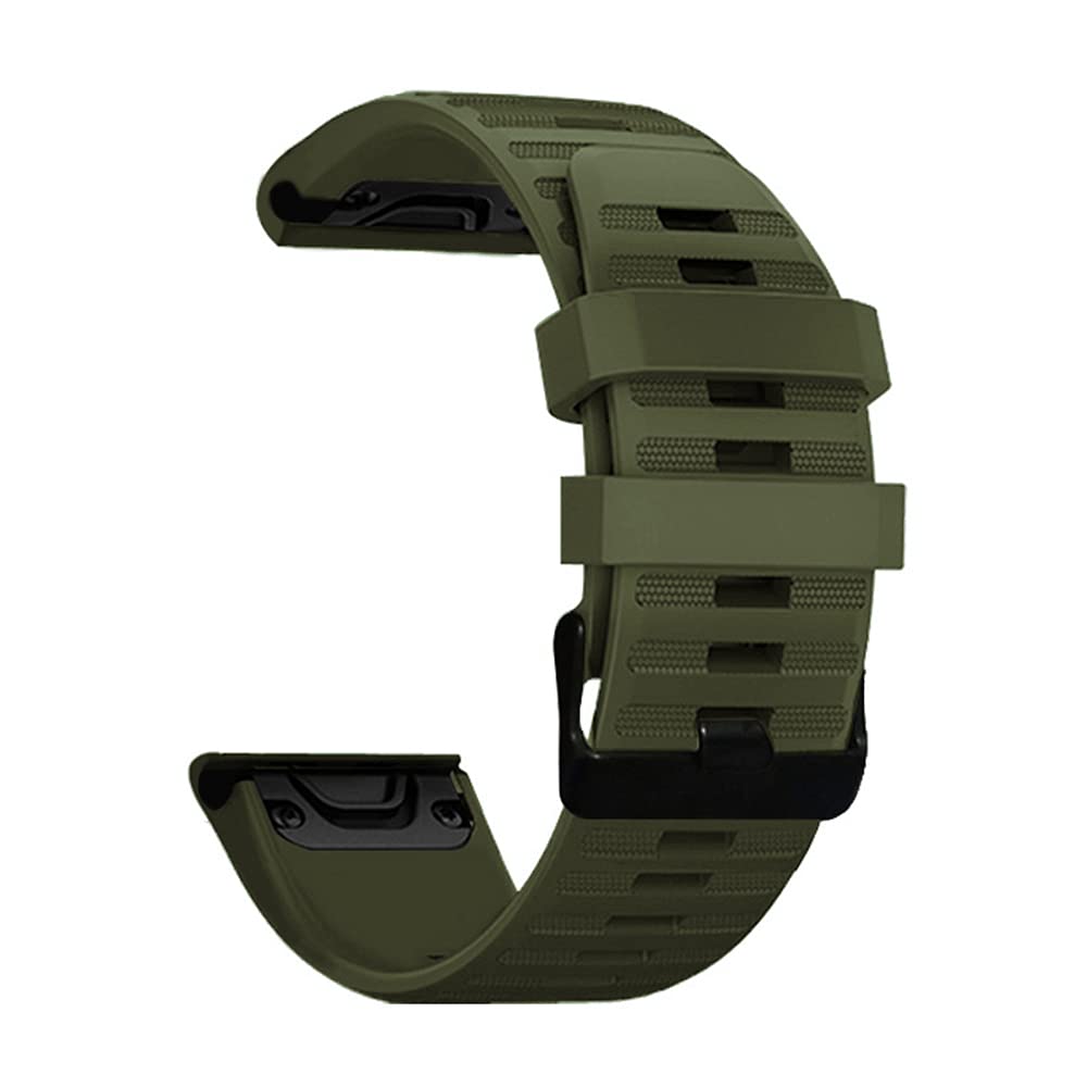 AISPORTS Compatible for Garmin Instinct 2S Strap Silicone, 20mm Quick Fit Watch Strap Soft Breathable Silicone Sport Wristband Bracelet Replacement Strap for Garmin Descent Mk2S/Mk3 43mm/Mk3i 43mm