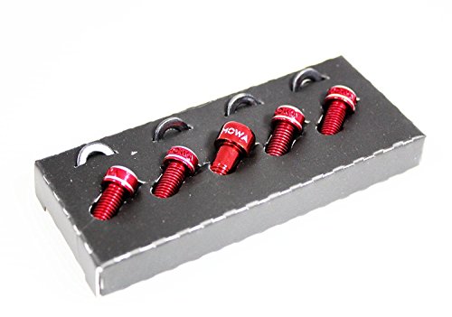 MOWA Road Mtb Mountain Bicycle Bike Water Bottle Holder Cage Bolts Screws with Headset Star Nut Bolt (Red)