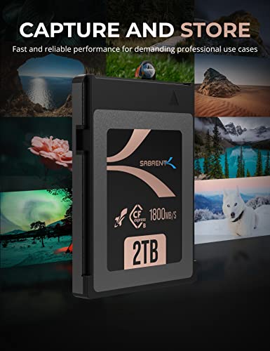 SABRENT Rocket CFX PRO 2TB CFexpress Type B Memory Card R1800MB/s W1700MB/s (CF-XXIT-2TB)