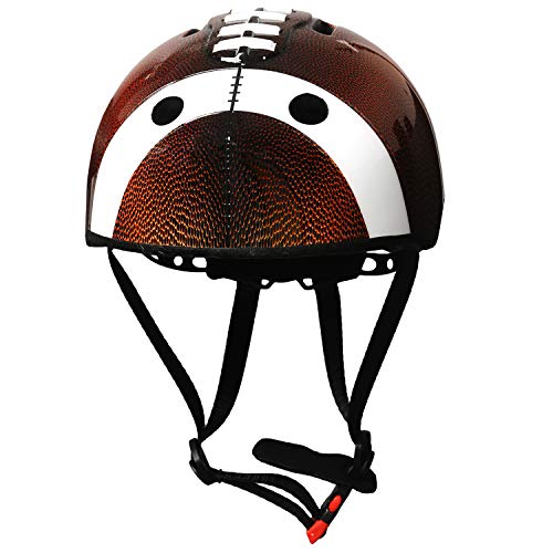 Crazy Mars Kids Bike Helmet Adjustable Rugby Ball Shapped Bicycle Helmet