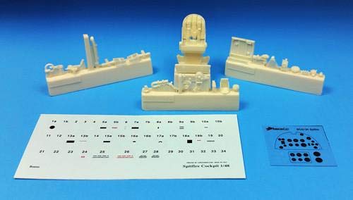 1/48 Scale BarracudaCast Resin Detail BR48194 Spitfire Mk. IX Cockpit Upgrade for Eduard