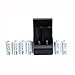 ON THE WAY®6pcs 16340 CR123A LR123A 3.7V 880mAh Rechargeable Li-Ion Battery + Dual Wall Charger
