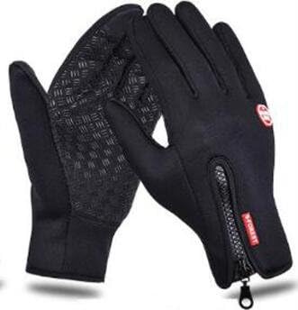 UltaBuild(TM) Horse Riding Gloves Equestrian Accessory Screen Usable Horseback Equipment Winter Skiing Gloves [ Black S ]