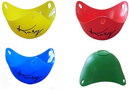 Egg Poacher Pods Set Of 4 Bright Colors Premium Quality Silicone Egg Boiler Cups For Perfect Poached Eggs from Kosy Kitchen
