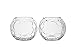Prestige Decanters Soccer Whiskey Glass - Rocks Glass for Rum, Tequila, Scotch, Glasses- Whiskey Gifts - 10oz Cocktail, Lowball, Old Fashioned Glass (Set of 2) Unique Bar Decor & Bourbon Gifts