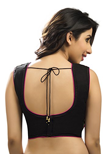 Bollywood Blouses Women's Elegant Embroidered Readymade Saree Blouse Multi Color - Image 2