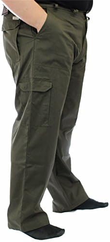 ED BAXTER Men's Tall Heavy Duty Cargo Combat Trousers