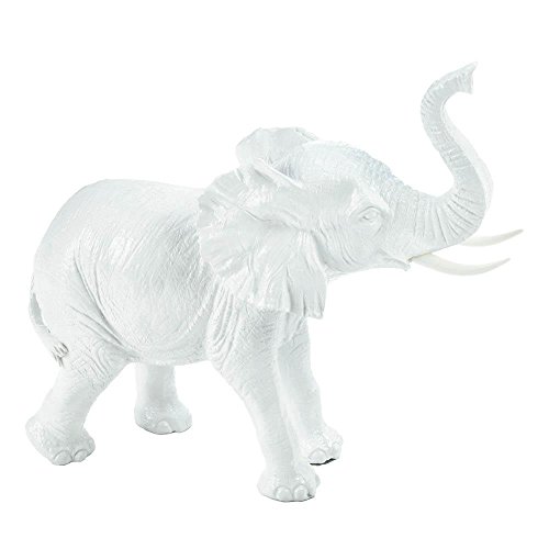 Smart Living Company White Ceramic Elephant