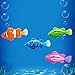 genmine Robot Fish Swimming Fish Toy Water-Activated Magical Electronic Pets Toy Kids Children Gifts Pack of 4 (Random Color)
