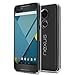 MoKo Nexus 5X Case - [Anti Drop] Hard Polycarbonate + Silicone Protector Bumper Cover for Google Nexus 5X by LG 5.2 Inch 2nd Gen Smartphone, Crystal Clear