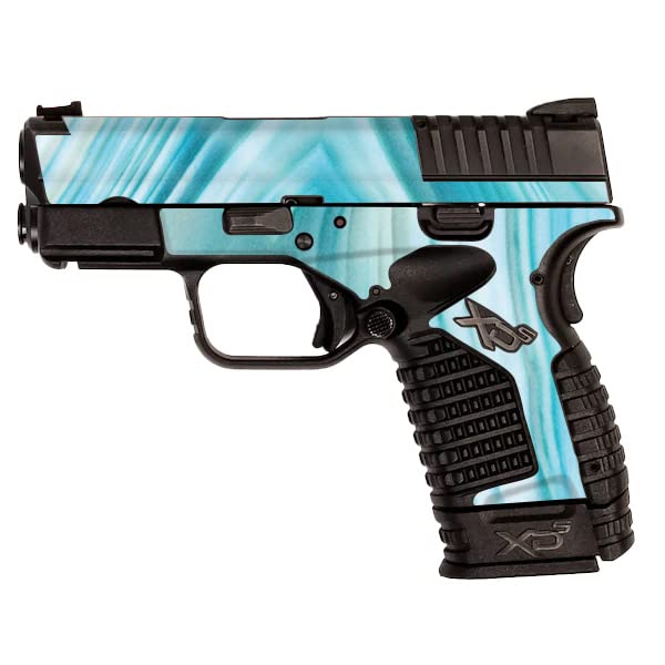 MightySkins Glossy Glitter Skin Compatible with Springfield XDS 3.3 - Aquamarin…