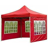 Gazebo 3 x 2 m Folding Gazebo Party Tent Garden Tent Waterproof Tent Canopy and Frame Not Included (Red)