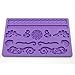 IC ICLOVER Fondant Cake Decorating Silicone Mold, Halloween Christmas Party Necessities, Silicone Chocolate Vintage Elegant Lace Cake Mold - Oven, Dishwasher Safe, Present for Mom,1 Pack