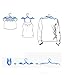 Travel Hangers, Qishi 10 Pcs Portable Folding Clothes Hangers Clothes Drying Rack