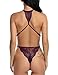 Avidlove Lingerie for Women Teddy One Piece Lace Babydoll Chemsie Deep V Bodysuit Purple Small