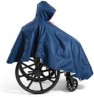 CareActive 9661-0-BLK Wheelchair Winter Poncho-Black