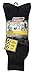 Dickies Men's 2-Pair Premium Steel Toe Thermal Acrylic Crew Socks (Black), Shoe Size 6-12