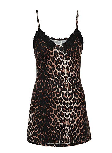 41FPh7WTd6L Lencería con estampado de leopardo para mujer, cuello en V, tirantes delgados, ropa de dormir Chemises, babydoll, mini… Lencería con estampado de leopardo para mujer, cuello en V, tirantes delgados, ropa de dormir Chemises, babydoll, mini… - Imagen 3