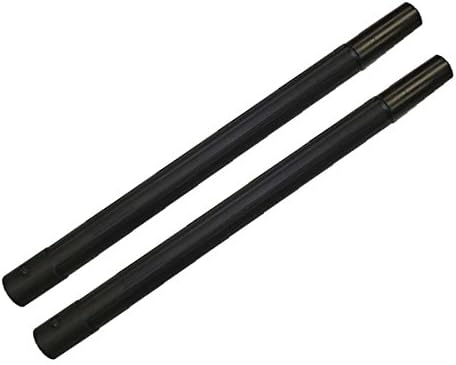 TWO - 19" Vacuum Cleaner Wand, Straight Plastic Friction Lock Black - fits 1-1/4" vacuum hoses, Kirby, Oreck, Hoover