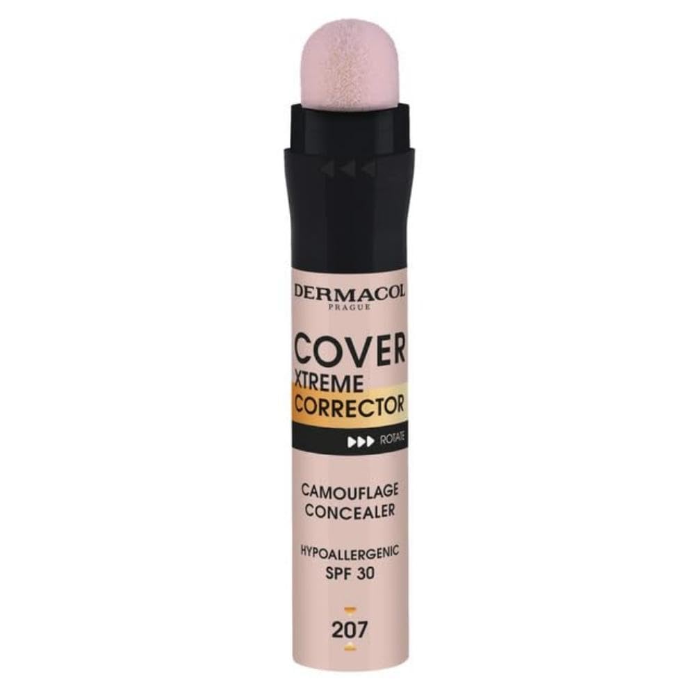 Dermacol - Cover Xtreme Corrector Contour Stick, Long Lasting Non-Allergenic Liquid Contour with SPF30, High Coverage Light Formula Dark Circle Colour Corrector for Acne-Prone Skin (207)