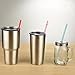 Dakoufish 12 Piece 9 Inch Reusable Plastic Thick Drinking Straws BPA Free Mason Jar Straws Plain Color (9inch,White)