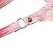 FEESHOW Men's Lace Thongs G String Sissy Pouch Underwear Panties Crossdress Lingerie (XL, Pink)