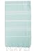 paramus 100% Cotton Pestemal Turkish Bath Towel (Aqua White, hierapolis)
