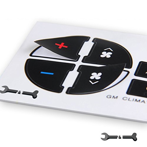 AC Dash Button Repair Kit For Select GM Vehicles - Fix Ruined and Faded A/C Controls & Restore New Look - Thumbnail 2