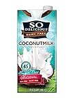 So Delicious Dairy Free - Organic Coconut Milk Beverage Sugar Free Original,  32-Ounce (Pack of 6)