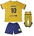 Da Games Youth Sportswear Barcelona Messi 10 Kids Away Soccer Jersey/Shorts Football Socks Set