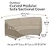 Flexiyard Curved Patio Furniture Cover for Outdoor Sectional Sofa, 96