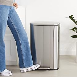 Amazon Basics Smudge Resistant Rectangular Trash