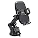 Mpow 104 Dashboard Car Phone Mount, Windshield Car Phone Holder, 2 Suction Levels, Washable Gel Pad Compatible iPhone XR,XS Max,X,8,7, Galaxy S10,S9,S8,S7,S6, Google, One Plus, Moto, and More, Black
