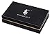 William POLO Men's Genuine Leather Zip Around Long Purse Mens Wallet Money Clip