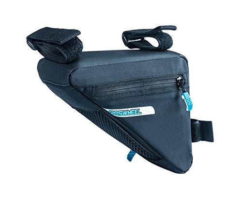 BicycleStore Waterproof Nylon BicycleTriangle Bags,Bike Front Frame Tube Bags for Outdoors (black)