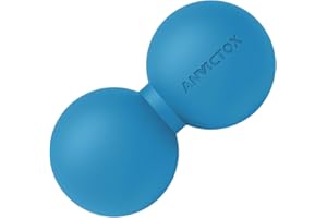 ANVICTOX Peanut Massage Ball,Double Lacrosse Ball for Neck and Back,Medium Density Myofascial Release Massager Ball for Deep-Tissue Massage Muscle Knots Yoga Therapy