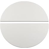 15'' Half Moon Ceramic Heat Deflector Plates for Kamado Joe Classic: 2 Pack | Fits Big Green Egg BBQ,Ceramic Smoking Stone,Heat Deflector Replacement for Indirect Cooking,Baking,Roasting,Smoking