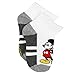 Disney Mickey Mouse Little Boys 6 pack Socks (4-6 Toddler (Shoe: 7-10, Mickey White Quarter)
