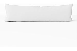 LOOMS & LINENS 12x48 inch Boudoir Pillow by Looms and Linens with Down Alternative Lumbar Throw Pillow - USA Made Lumbar Pillow Pack of 1